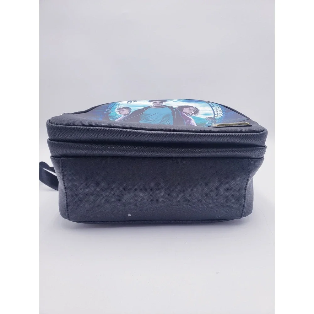 Loungefly Harry Potter Trilogy Series 2 Triple Pocket Mini Backpack Black Blue